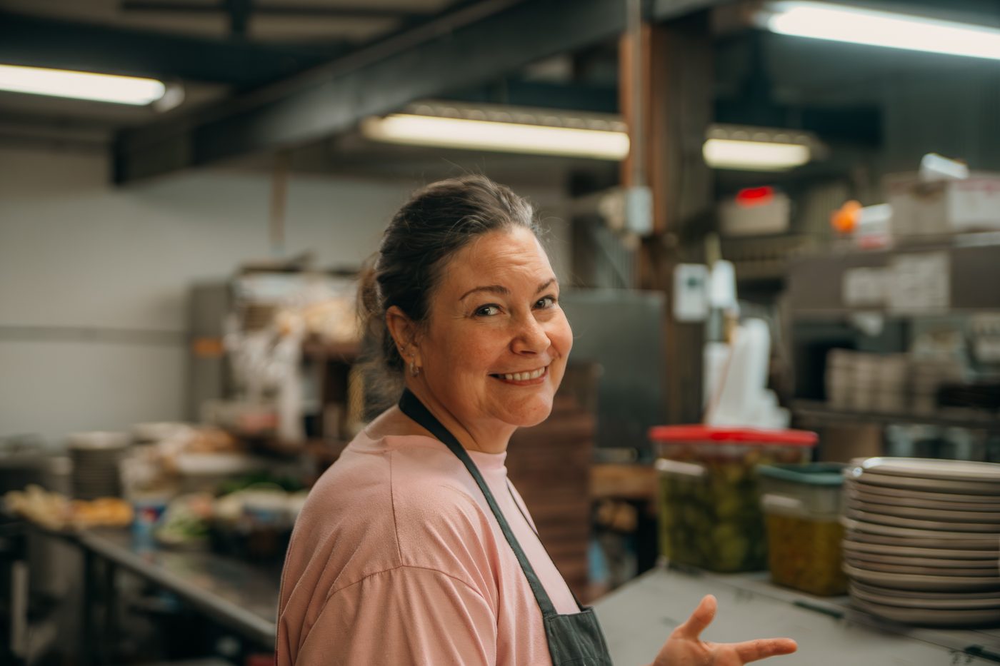The kitchen at The Feed Mill