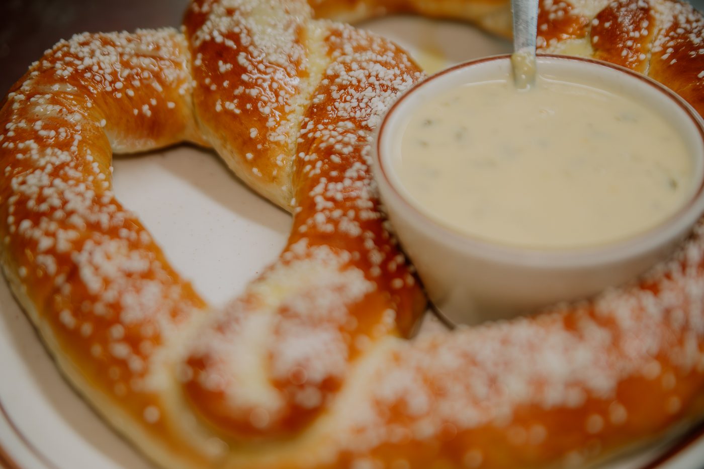 Big A$$ Pretzel with homemade jalape&ntilde;o cheese sauce