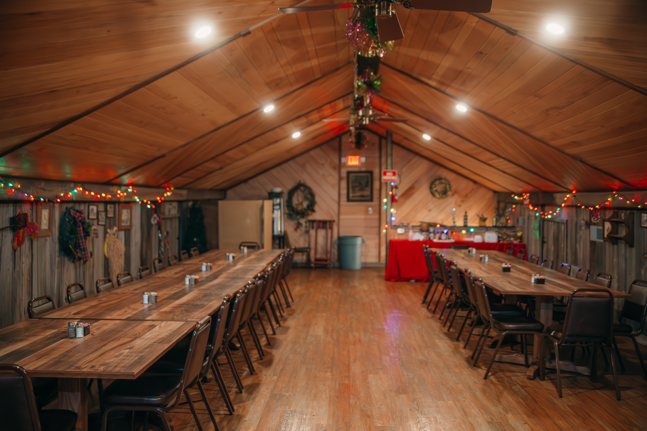 Upstairs gathering space at The Feed Mill